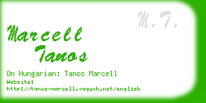 marcell tanos business card